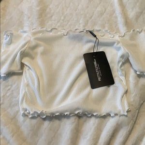 Off the shoulder crop top